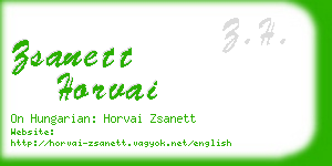 zsanett horvai business card